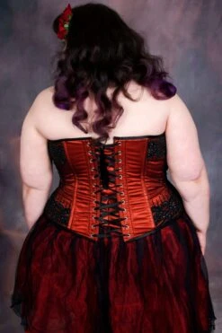 Burgundy Satin Couture Corset -Corset Story C08 website 2