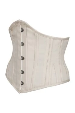 Champagne Satin Waspie Corset -Corset Story C20093