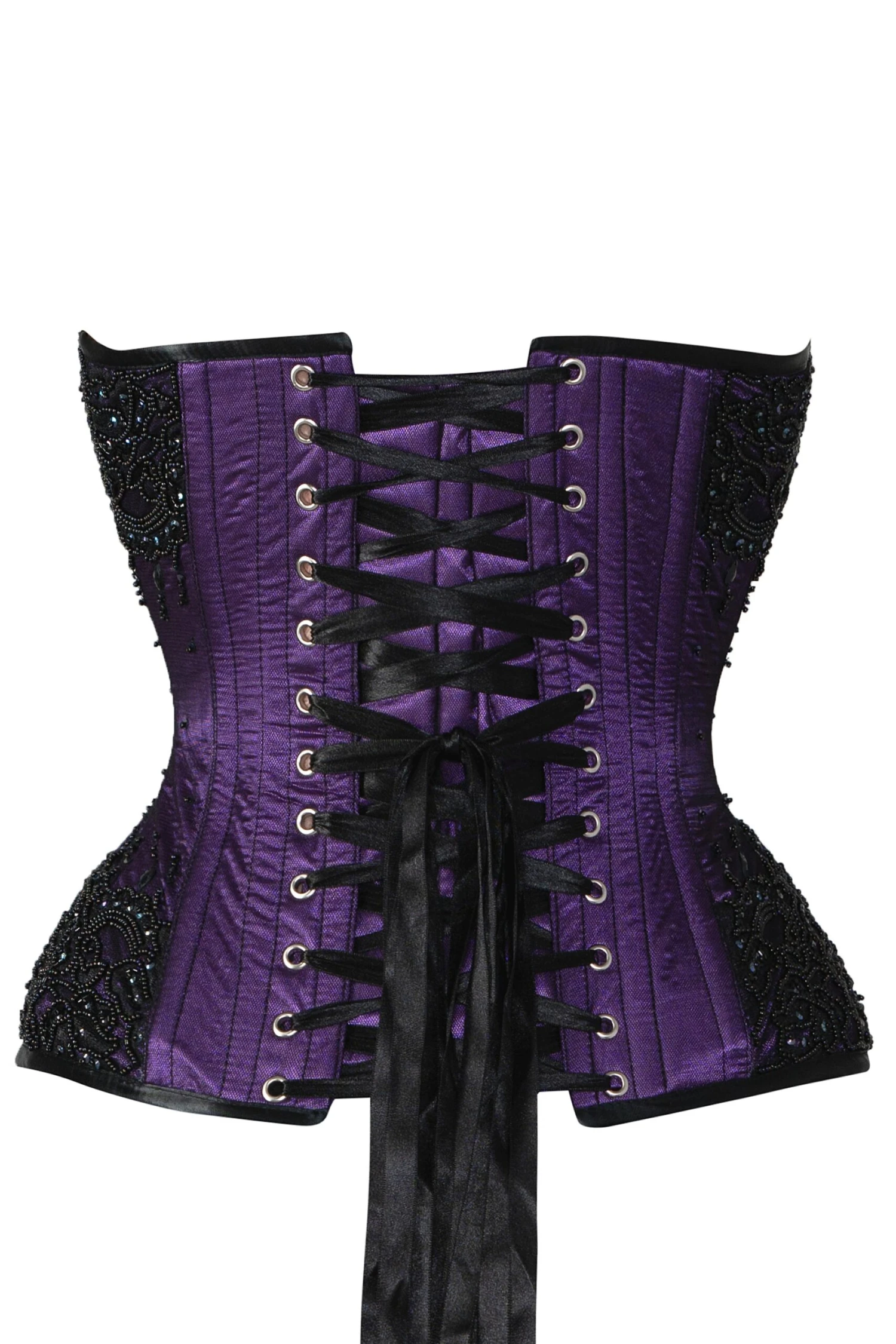 Purple Satin Couture Corset 7 Purple Satin Couture Corset - Image 7