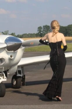 Black Satin Couture Corset -Corset Story C51 website 5