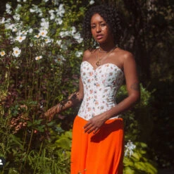 Floral Classic White Overbust With Sweetheart Neckline 28 Floral Classic White Overbust With Sweetheart Neckline -Corset Story CSFT021 Customerpic June2021 9