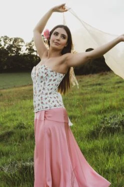 Floral Classic White Overbust With Sweetheart Neckline 34 Floral Classic White Overbust With Sweetheart Neckline -Corset Story CSFT021 July2020 website 11