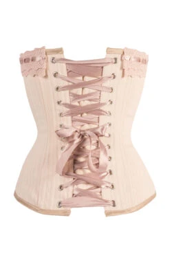 Beige Summer Victorian Vintage Straight Lined Overbust -Corset Story CSFT038 2