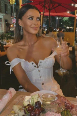 White Cotton Embroidery Anglaise Overbust With Gathered Bust 26 White Cotton Embroidery Anglaise Overbust With Gathered Bust -Corset Story CSFT052 Customerpic June2021 1