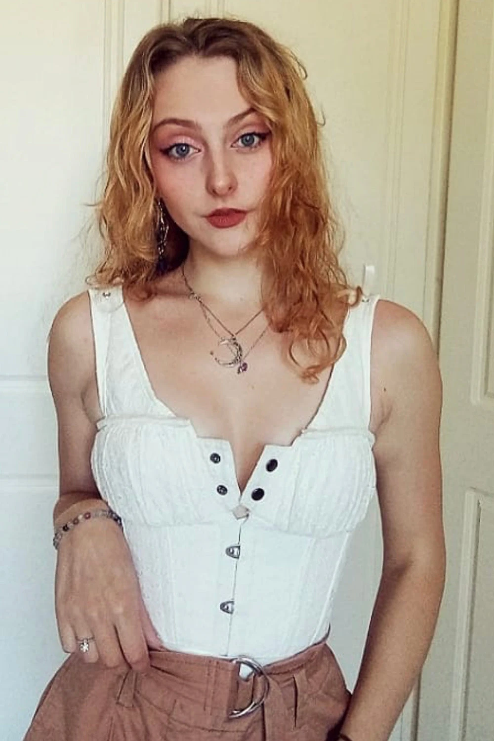 White Cotton Embroidery Anglaise Overbust With Gathered Bust 17 White Cotton Embroidery Anglaise Overbust With Gathered Bust - Image 17