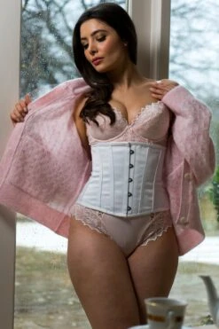 Instant Shape White Satin Underbust -Corset Story CSFT067 December2020 website 2