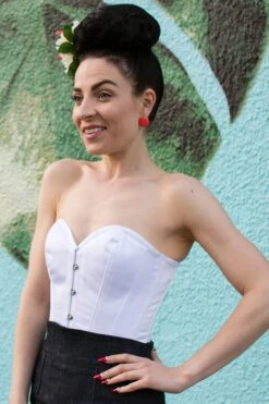 Instant Shape White Satin Overbust -Corset Story CSFT068 September 2020 website 1