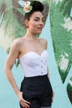 Instant Shape White Satin Overbust -Corset Story CSFT068 September 2020 website 5