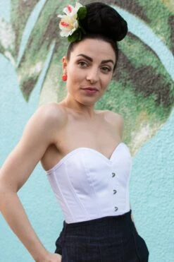 Instant Shape White Satin Overbust -Corset Story CSFT068 September 2020 website 9