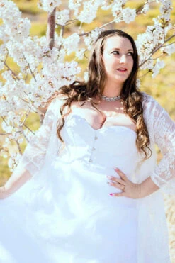 Instant Shape White Satin Overbust -Corset Story CSFT069 Customerpic June2021