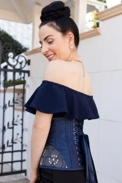 Midnight Blue Underbust With Shimmering Hip Panels 35 Midnight Blue Underbust With Shimmering Hip Panels -Corset Story CSFT087 September 2020 website 4