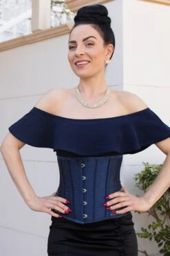 Midnight Blue Underbust With Shimmering Hip Panels 37 Midnight Blue Underbust With Shimmering Hip Panels -Corset Story CSFT087 September 2020 website 6