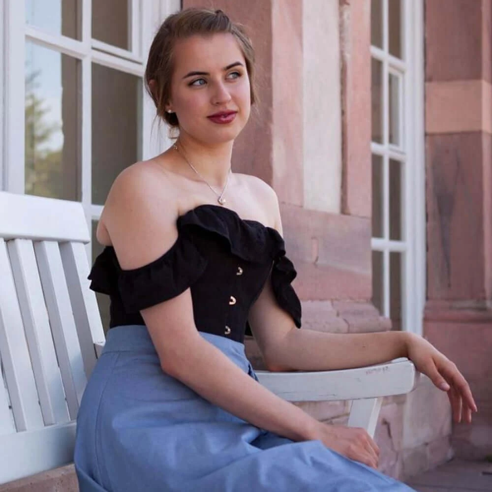 Black Cotton Straight Bustline Corset Top With Off The Shoulder Sleeves 18 Black Cotton Straight Bustline Corset Top With Off The Shoulder Sleeves - Image 18