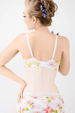 Corset Story Beige Latex Underbust Corset -Corset Story CSLT022 Back