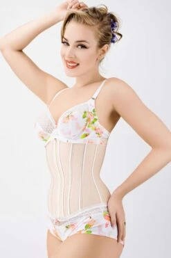 Corset Story Beige Latex Underbust Corset -Corset Story CSLT022 C