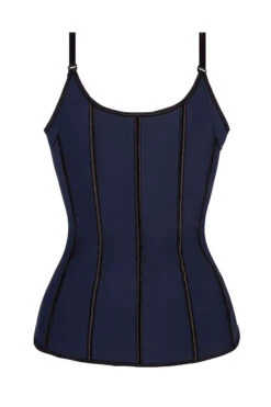Corset Story Navy Latex Underbust Corset With Adjustable Bra Straps -Corset Story CSLT028 2