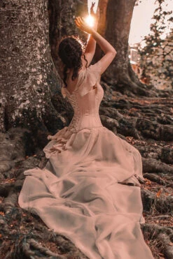 Pinky Beige Cotton Twill Classic Overbust Waist Trainer With Hip Gores 24 Pinky Beige Cotton Twill Classic Overbust Waist Trainer With Hip Gores -Corset Story EXP002 Customerpic June 2