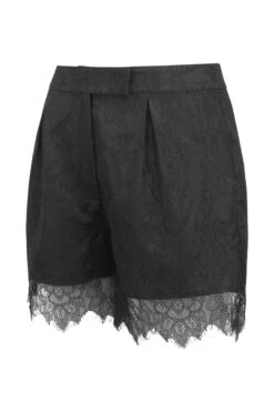 Viola Black Lace Trimmed Shorts -Corset Story LO 0533