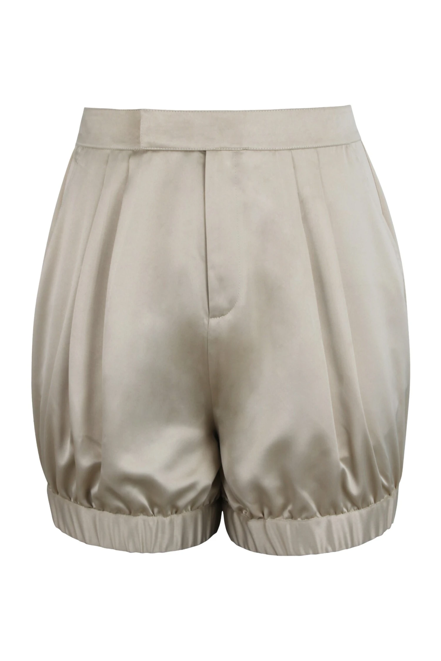 Minnie Champagne Satin Bloomer Shorts With Pockets 1 Minnie Champagne Satin Bloomer Shorts With Pockets