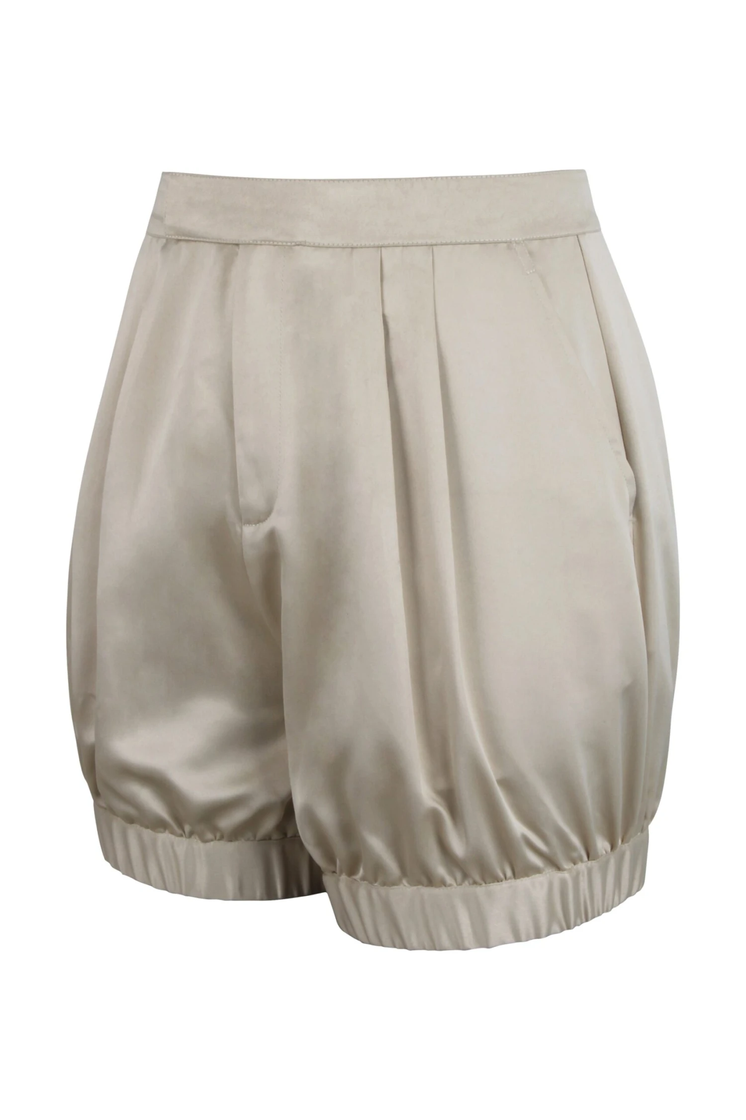 Minnie Champagne Satin Bloomer Shorts With Pockets 3 Minnie Champagne Satin Bloomer Shorts With Pockets - Image 3