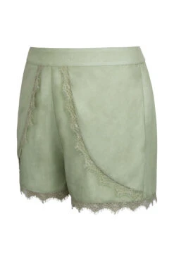 Agatha Winter Pear Viscose Shorts With Lace Trim -Corset Story LO 0583