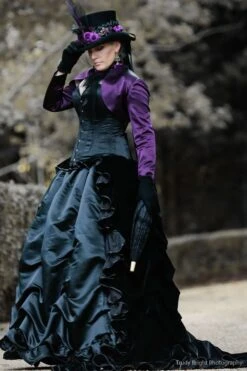 Classic Long Black Waist Taming Corset -Corset Story MY 059 website 1