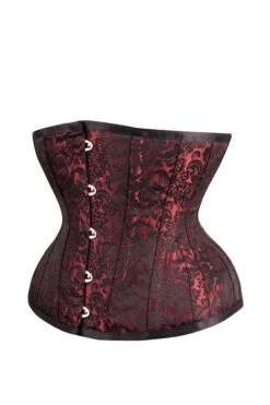 Red Brocade Underbust Corset With Hip Gores -Corset Story MY 088 2 a7d4e7cf 52ef 4f07 90bb 2baaa0e4e158