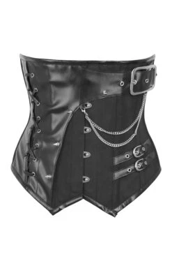 Black Brocade Wild West Underbust Corset