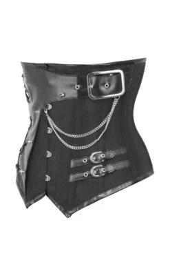 Black Brocade Wild West Underbust Corset -Corset Story MY 2163