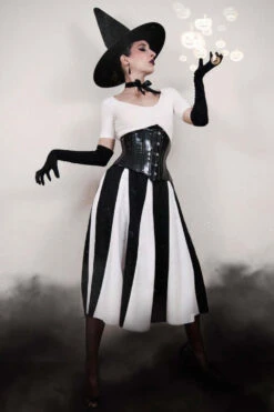 Black PVC Waist Training Waspie Underbust -Corset Story MY 500 Customerpic June2021 3