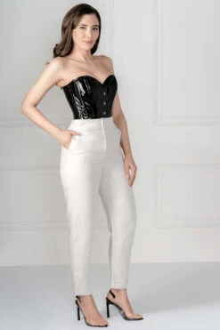 Black PVC Classic Overbust Corset -Corset Story MY 501 3