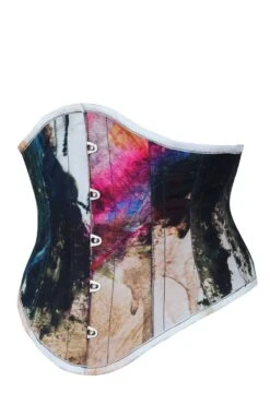Abstract Ink Waspie Corset -Corset Story MY 6103