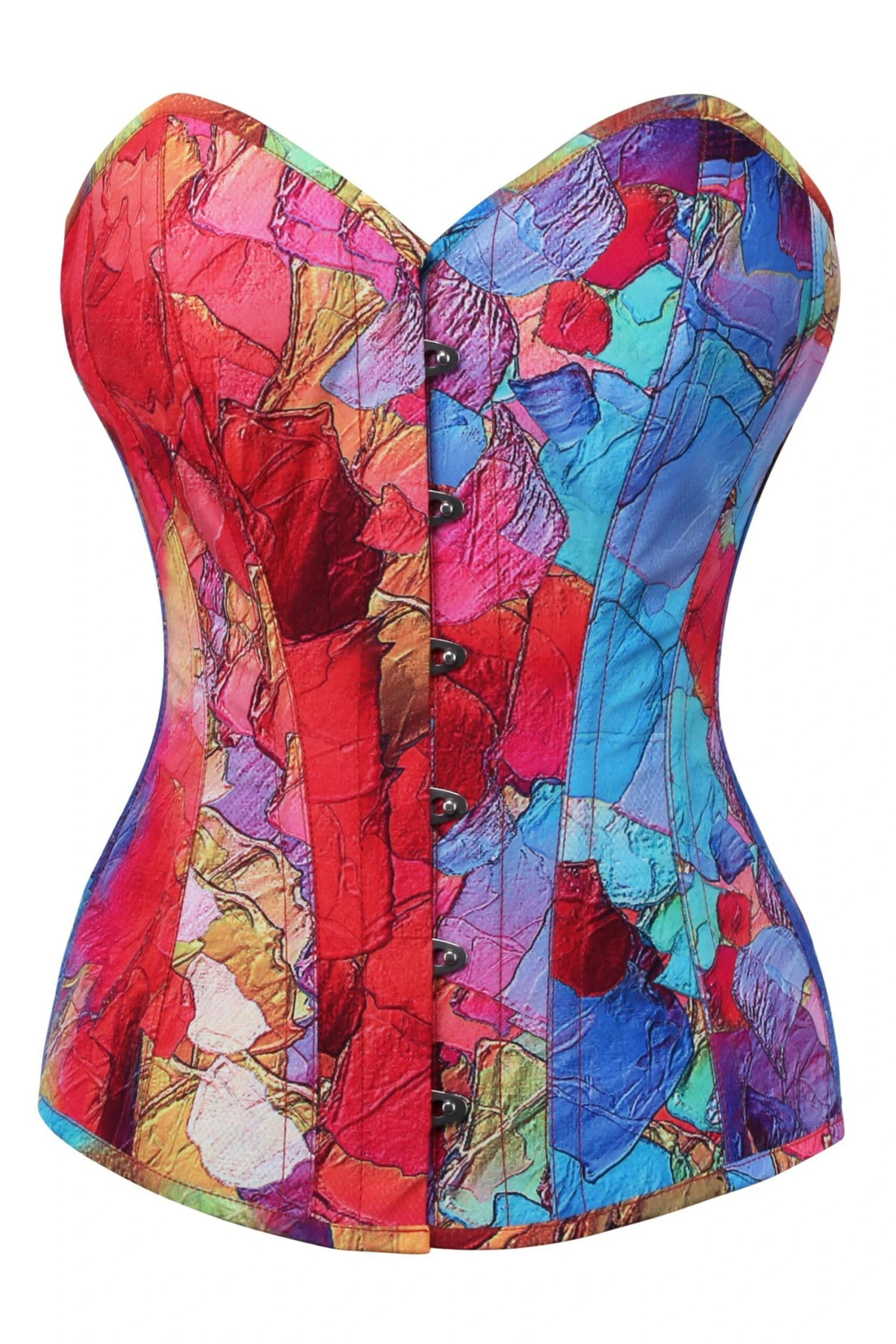 Kaleidoscopic Exposed Petal Overbust Corset 1 Kaleidoscopic Exposed Petal Overbust Corset