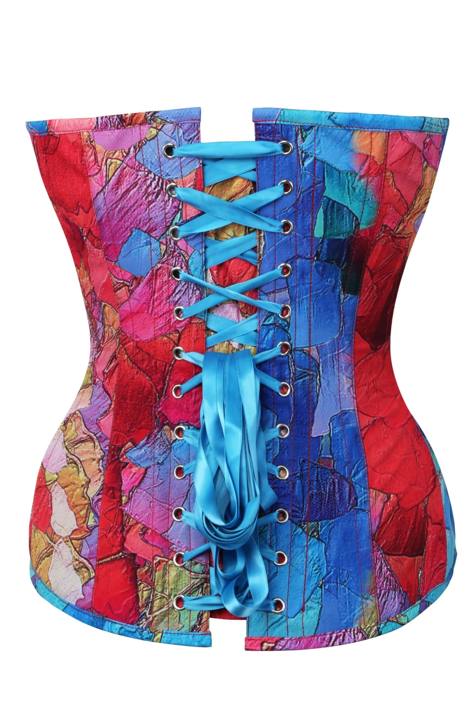 Kaleidoscopic Exposed Petal Overbust Corset 2 Kaleidoscopic Exposed Petal Overbust Corset - Image 2