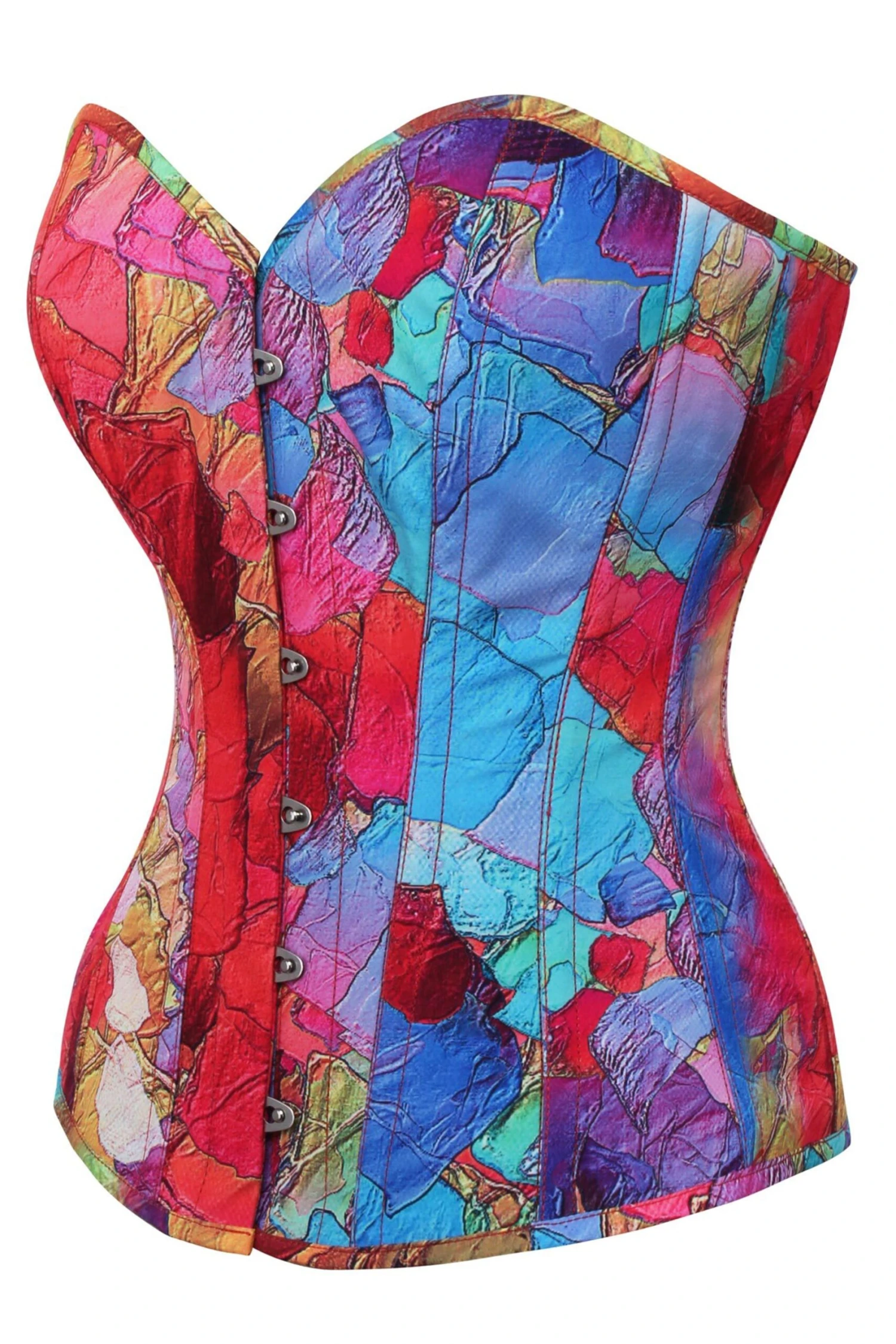 Kaleidoscopic Exposed Petal Overbust Corset 3 Kaleidoscopic Exposed Petal Overbust Corset - Image 3