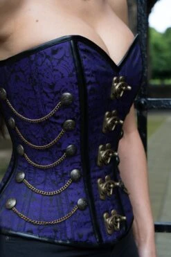 Purple Steampunk Corset With Chains -Corset Story ND 300 website 6