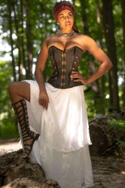 Black Steampunk Corset With Chains -Corset Story ND 301 August2020 website 2