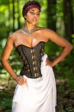 Black Steampunk Corset With Chains -Corset Story ND 301 August2020 website 3