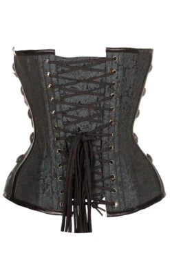 Black Steampunk Corset With Chains -Corset Story ND 301 2