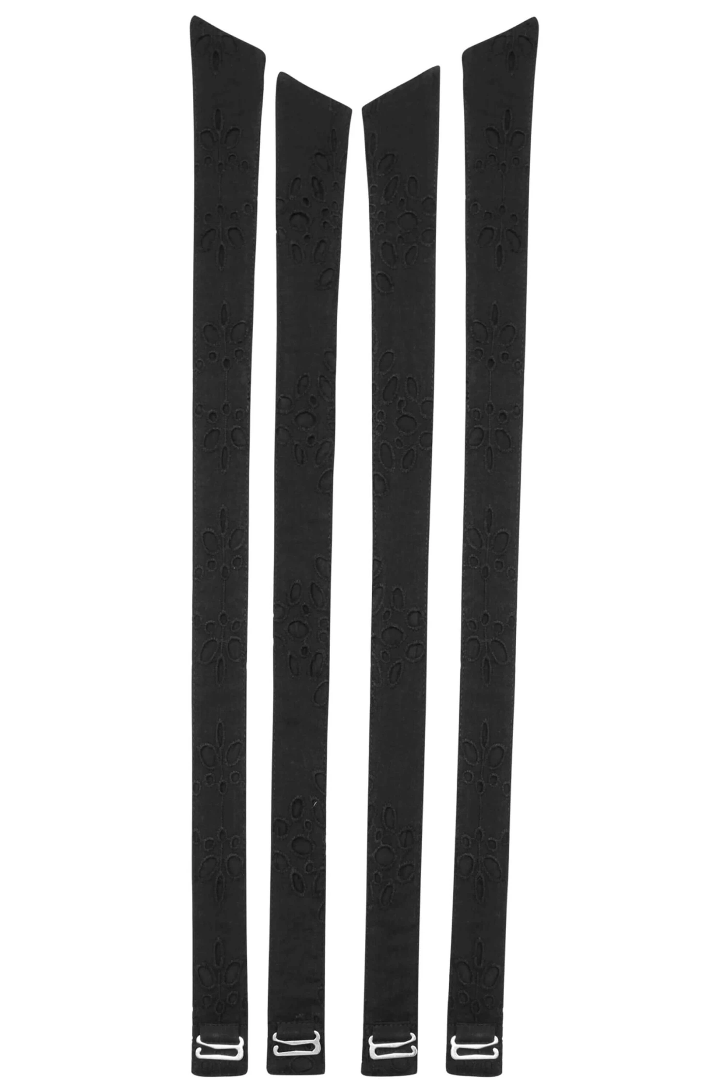 Dahlia Shoulder Strap Black Broderie Anglaise Cotton 2 Dahlia Shoulder Strap Black Broderie Anglaise Cotton - Image 2