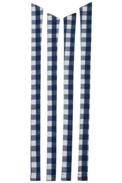 Dahlia Shoulder Strap Gingham Blue Viscose