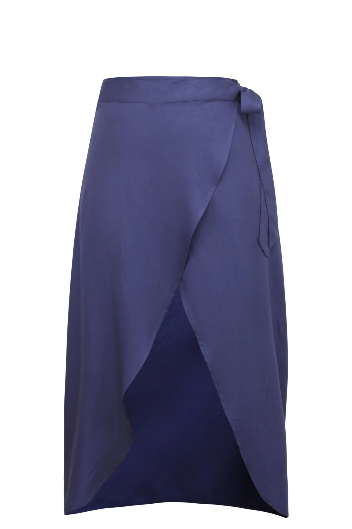 Rosa Summer Navy Viscose Midi Wrap Skirt 7 Rosa Summer Navy Viscose Midi Wrap Skirt - Image 7