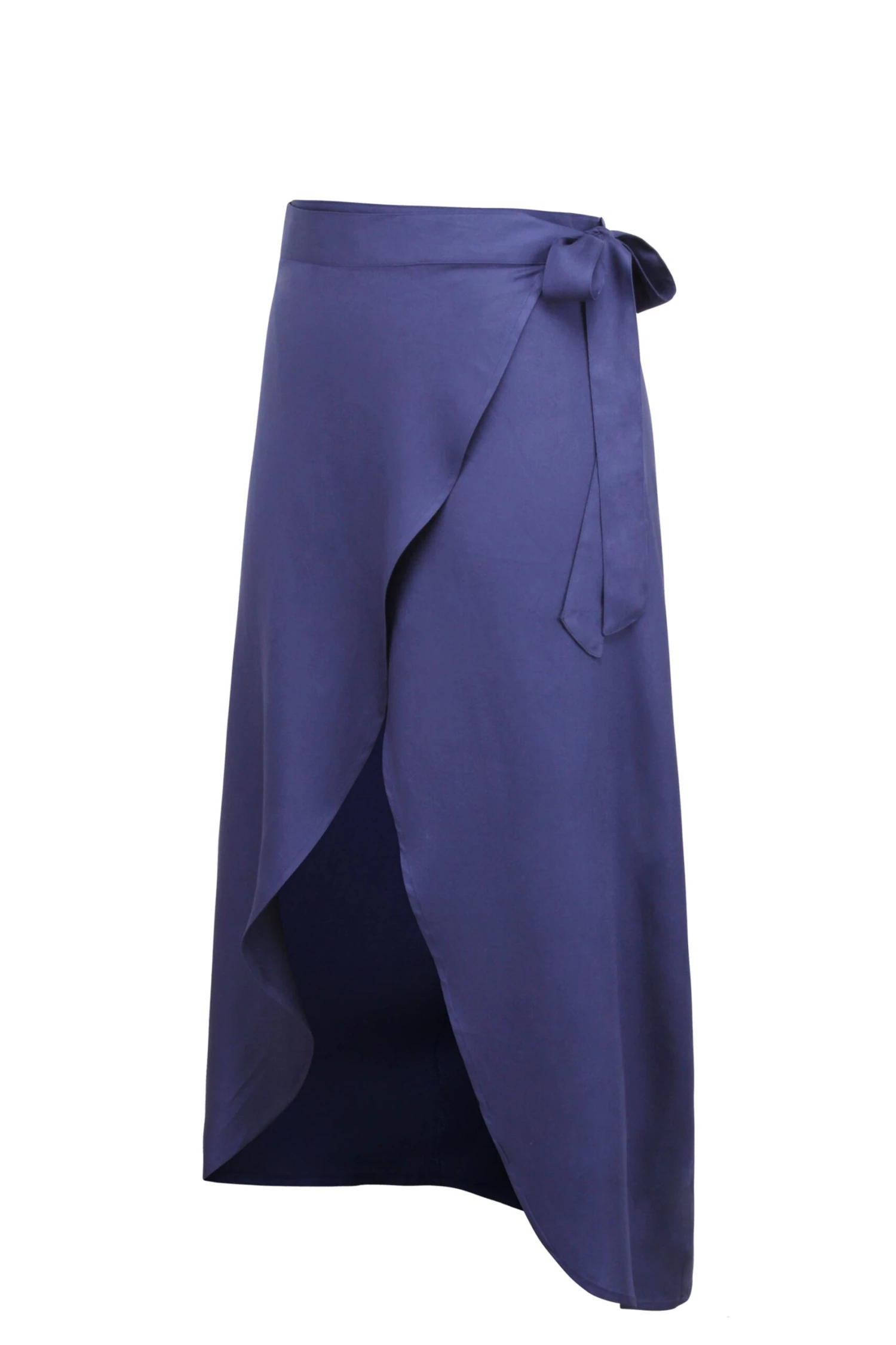 Rosa Summer Navy Viscose Midi Wrap Skirt 9 Rosa Summer Navy Viscose Midi Wrap Skirt - Image 9