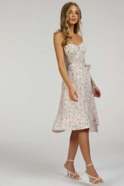 Agapanthus Ditsy Viscose Asymmetric Wrap Skirt