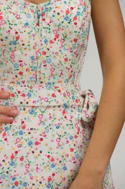 Agapanthus Ditsy Viscose Asymmetric Wrap Skirt -Corset Story SC 092 website 6