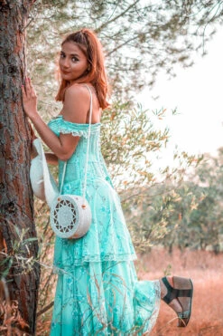 Mesh Panel Sleeved Corset Dress -Corset Story SDS010 Customerpic June2021 6