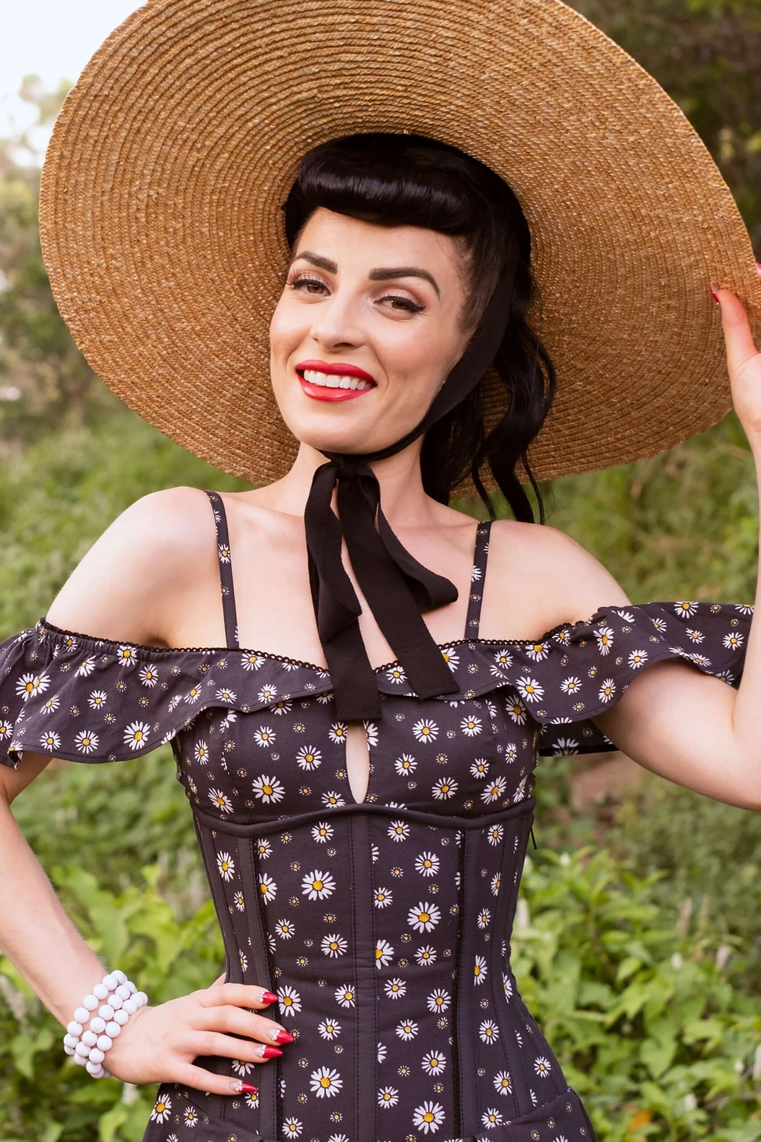 Bardot Americana Daisy Print Corset Dress 9 Bardot Americana Daisy Print Corset Dress - Image 9