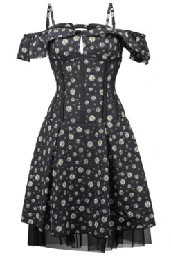 Bardot Americana Daisy Print Corset Dress
