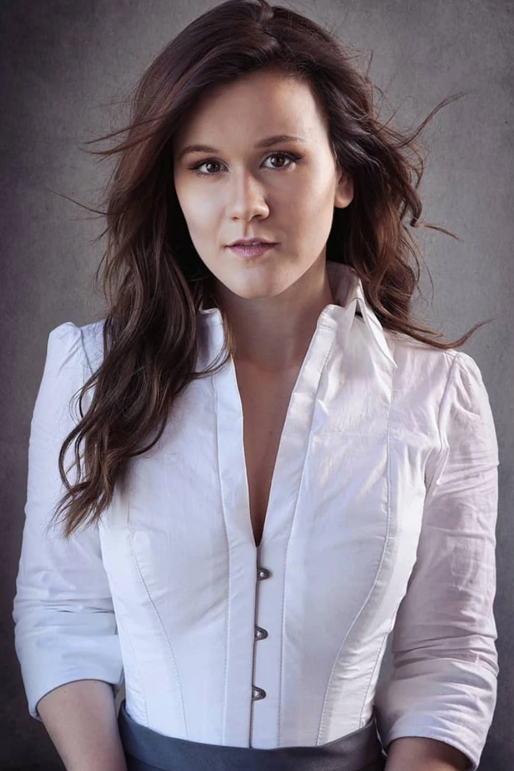 Full Steel Boned White Corset Shirt 4 Full Steel Boned White Corset Shirt - Image 4