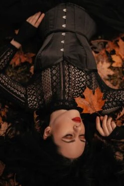 Black Waist Training Overbust Corset -Corset Story WT 004 November 2020 website 1